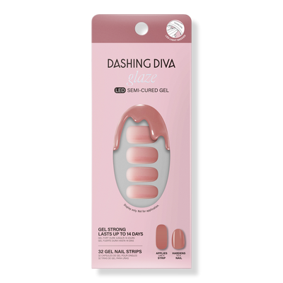 Dashing Diva Glazed Donut Semi Cured Gel Nail Strips