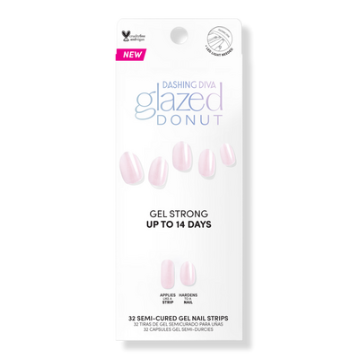 Dashing Diva Glazed Donut Semi Cured Gel Nail Strips
