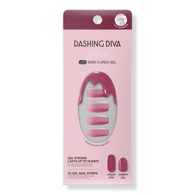 Dashing Diva Glazed Donut Semi Cured Gel Nail Strips