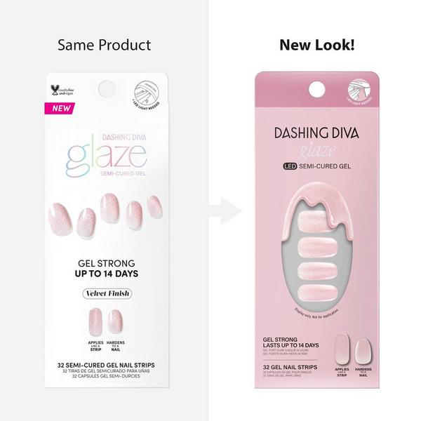 Dashing Diva Glazed Donut Semi Cured Gel Nail Strips #7