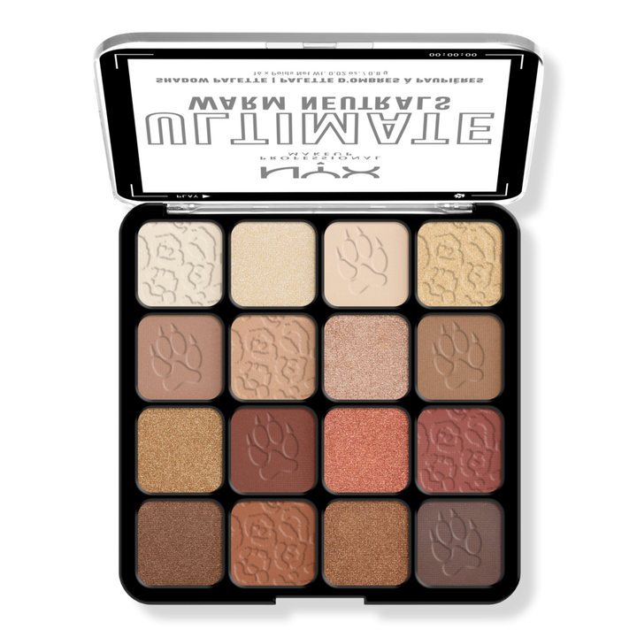 NYX Professional Makeup Ultimate Color Shadow Palette Warm Neutrals #1