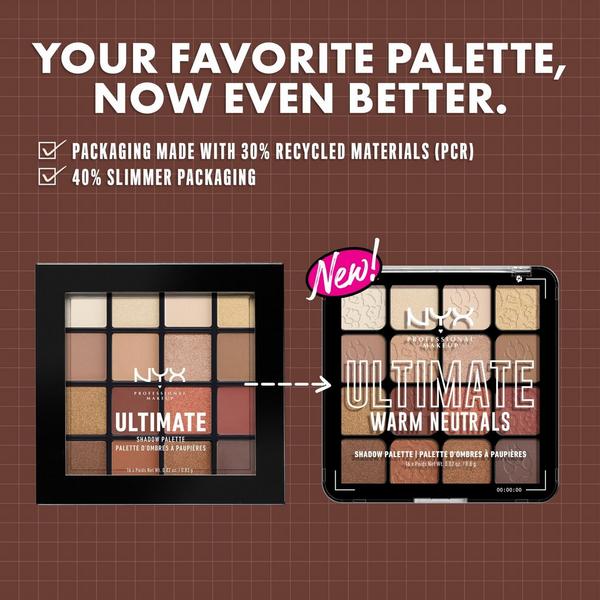 NYX Professional Makeup Ultimate Color Shadow Palette Warm Neutrals #5