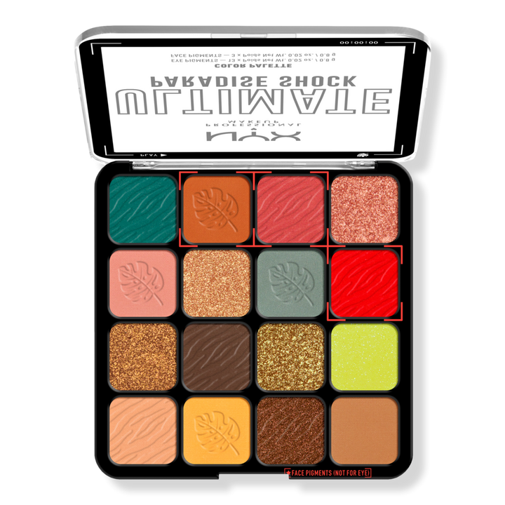 NYX Professional Makeup Ultimate Color Shadow Palette Paradise Shock #1