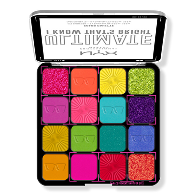 NYX Professional Makeup Ultimate Color Shadow Palette I Know That's Bright