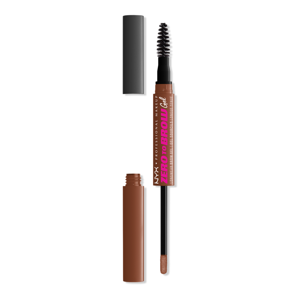 Nyx Professional Makeup Zero To Brow Longwear Eyebrow Gel - Auburn In Brown