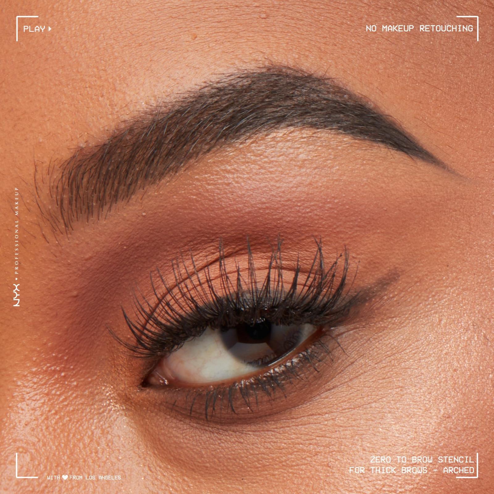 Zero to Brow Eyebrow Shaping Stencil