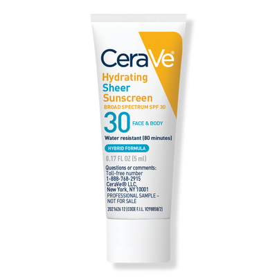 CeraVe Free Hydrating Sheer Sunscreen mini with $25 brand purchase Free ...