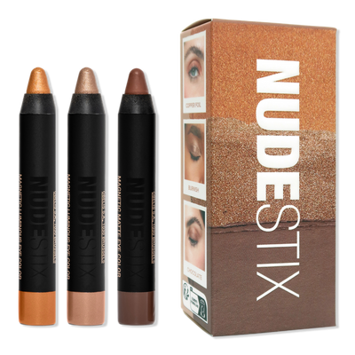 NUDESTIX Smokey Gold Eyes 3 Piece Mini Eye Kit