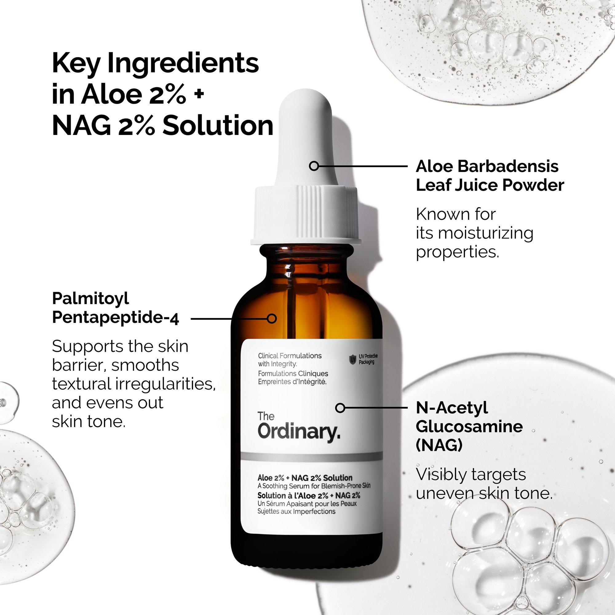 Раствор The Ordinary Aloe 2% + Nag 2% для следов постакне — фото 5