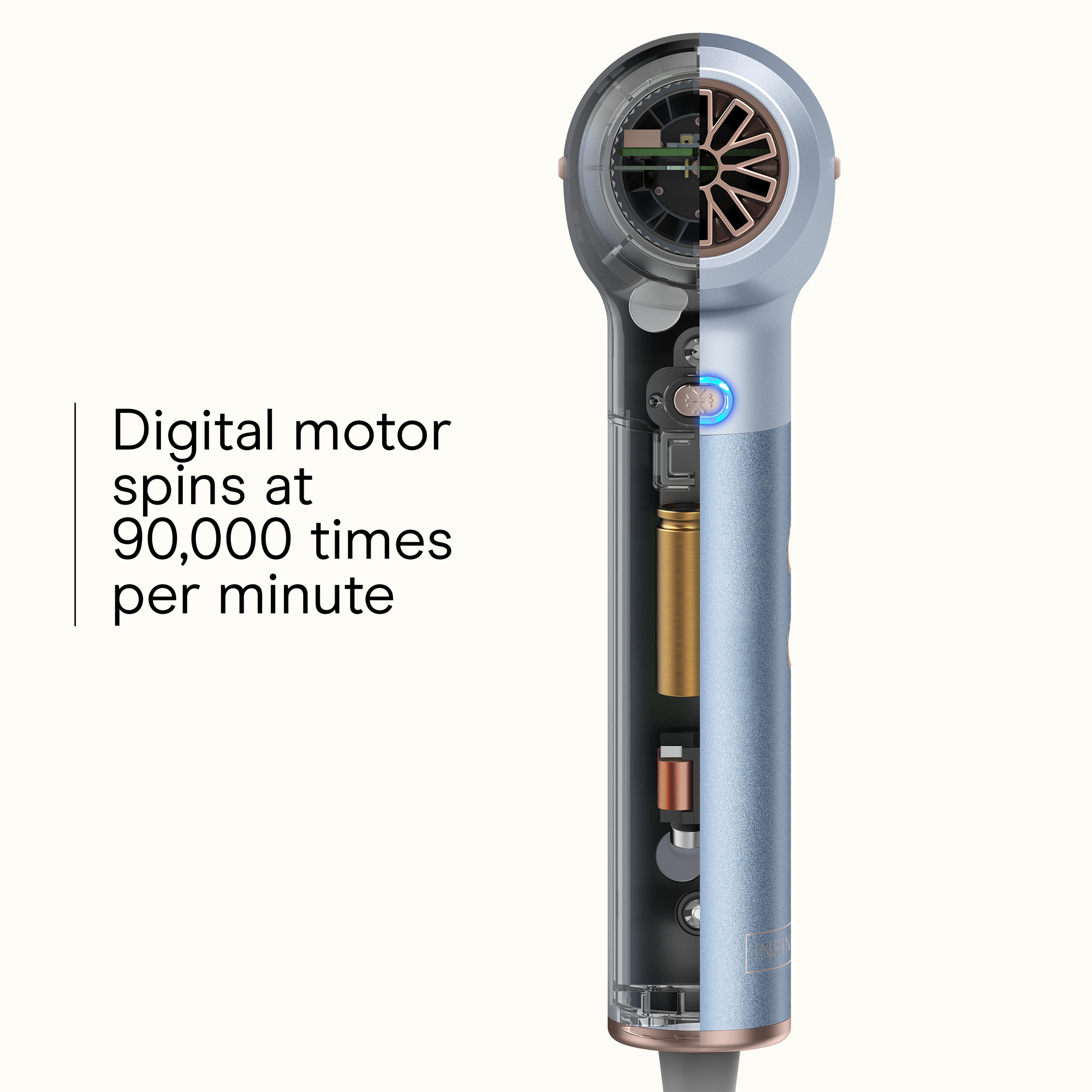 Conair InfinitiPRO DigitalAIRE Hair Dryer - Thumbnail 4