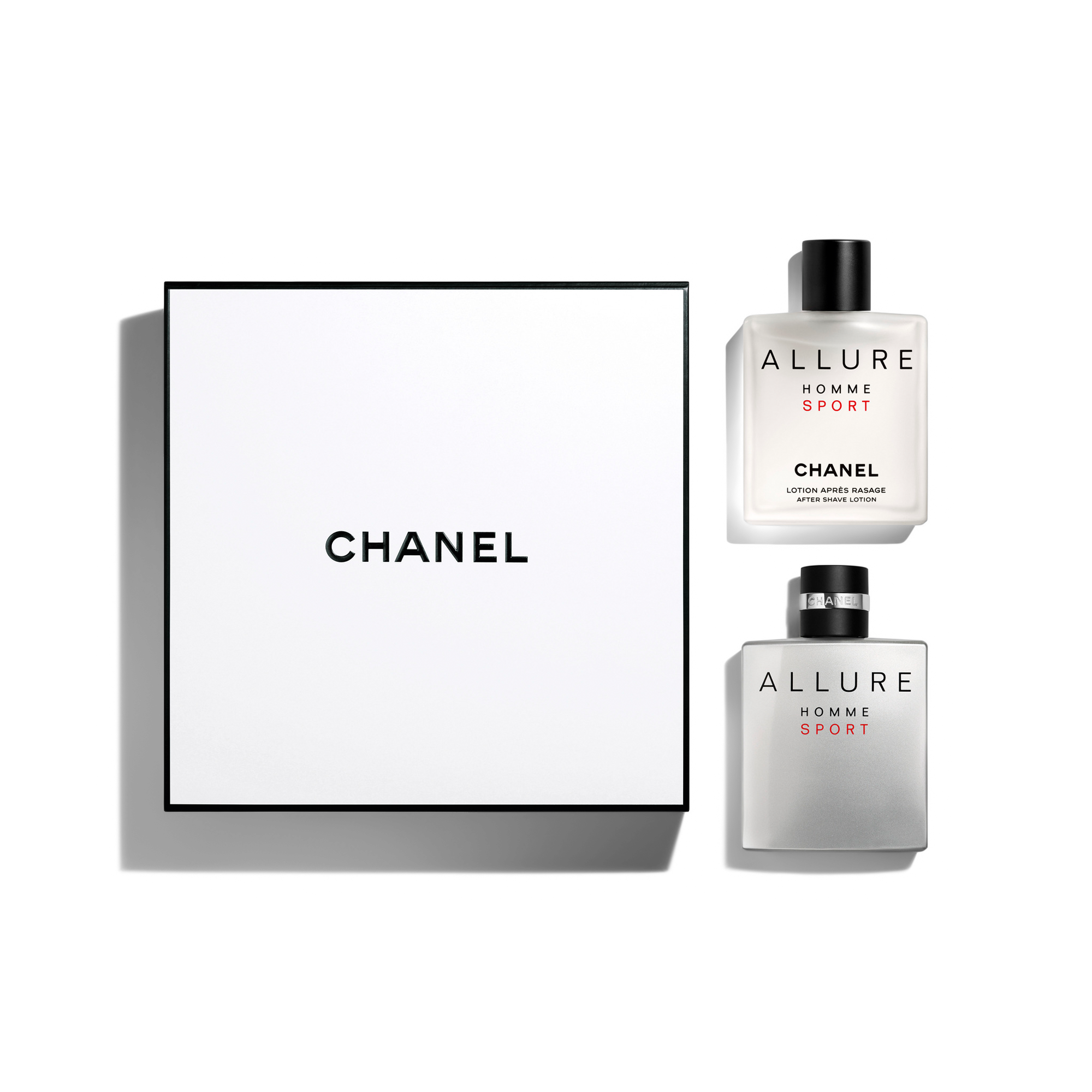 CHANEL ALLURE HOMME SPORT Eau de Toilette After Shave Lotion Set #1