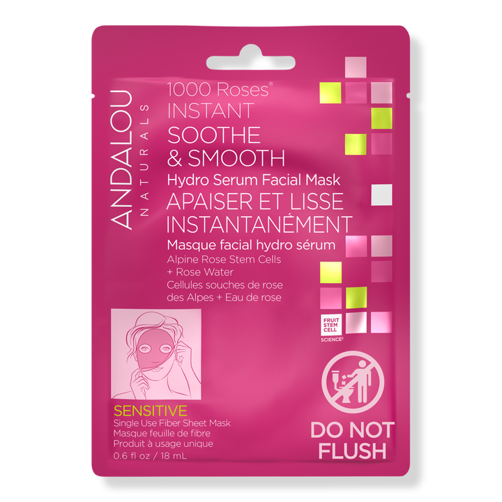 Andalou Naturals 1000 Roses Instant Soothe & Smooth Sheet Mask #1
