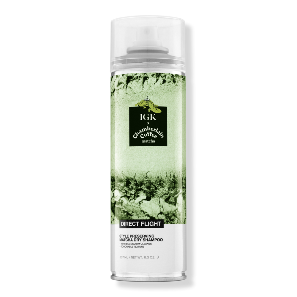Igk Limited Edition Direct Flight X Chamberlain Coffee Matcha Dry Shampoo
