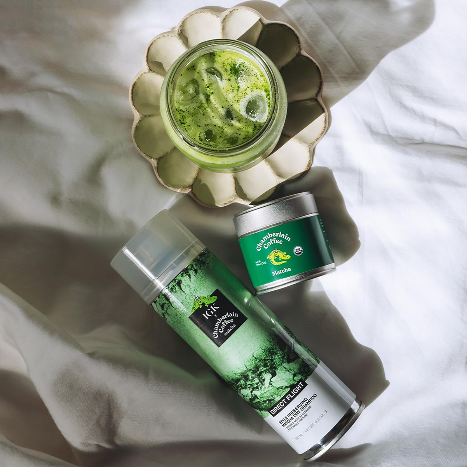 Limited Edition Direct Flight x Chamberlain Coffee Matcha Dry Shampoo
