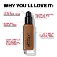 Smashbox Always On Skin-Balancing Foundation with Hyaluronic Acid + Adaptogens #6