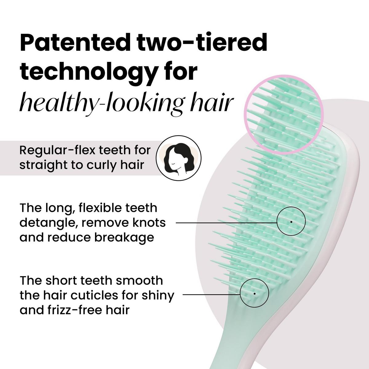 The Mini Ultimate Detangler Hairbrush - Marshmallow Duo