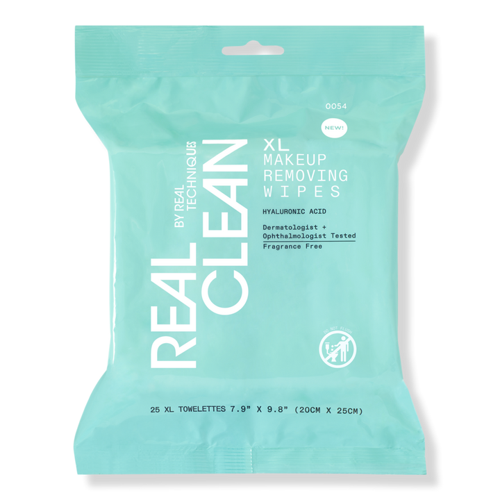Real Techniques Real Clean XL Makeup Removing & Cleansing Wipes #1