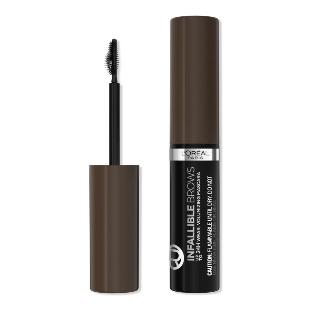 L'oreal Infallible Brows 24h Volumizing Mascara - Soft Black In Black