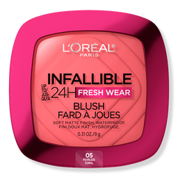 L'Oreal Paris Infallible 24H Fresh Wear Soft Matte Blush - 05 Fearless Coral