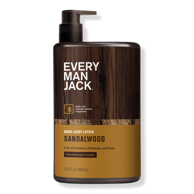 Every Man Jack Sandalwood Men's Hydrating Hand & Body Lotion
