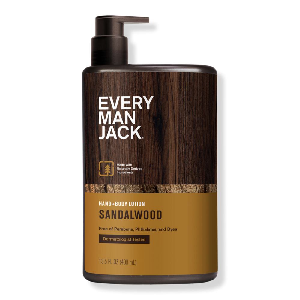 Every Man Jack Sandalwood Men's Hydrating Hand & Body Lotion