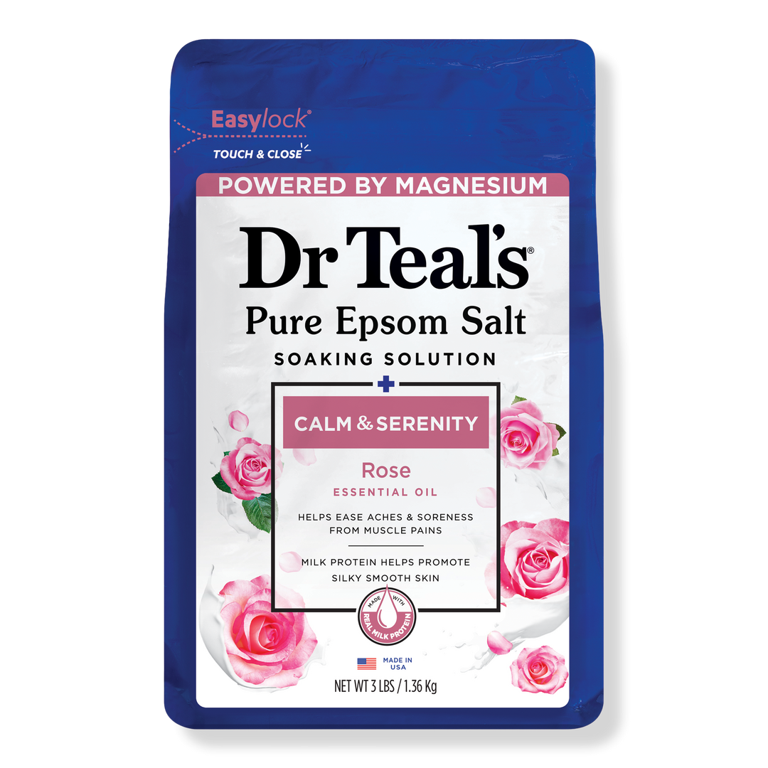 Dr Teal's Pure Epsom Salt Soak, Calm & Serenity with Rose Essential Oil #1