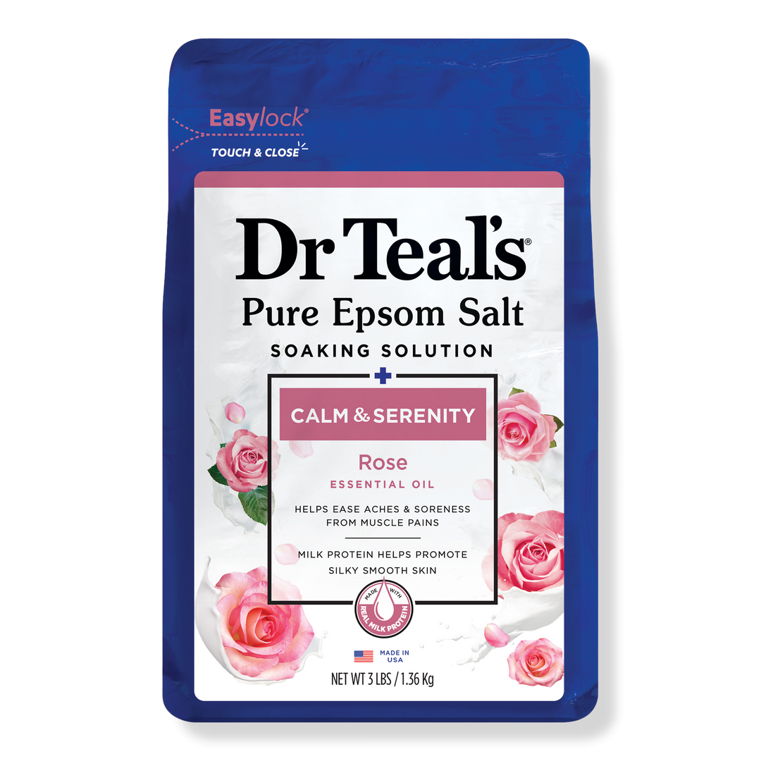 Dr Teal's Pure Epsom Salt Soak, Calm & Serenity with Rose Essential Oil #1