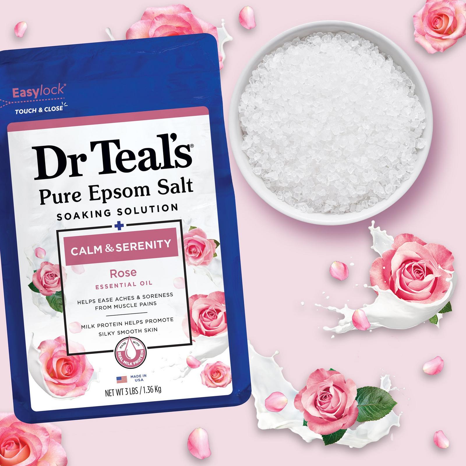 Pure Epsom Salt Soak, Calm & Serenity with Rose Essential Oil