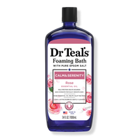 Foaming Bath with Pure Epsom Salt, Calm & Serenity with Rose