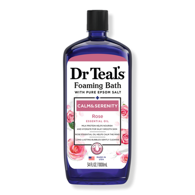 Dr Teal's Foaming Bath with Pure Epsom Salt, Calm & Serenity with Rose