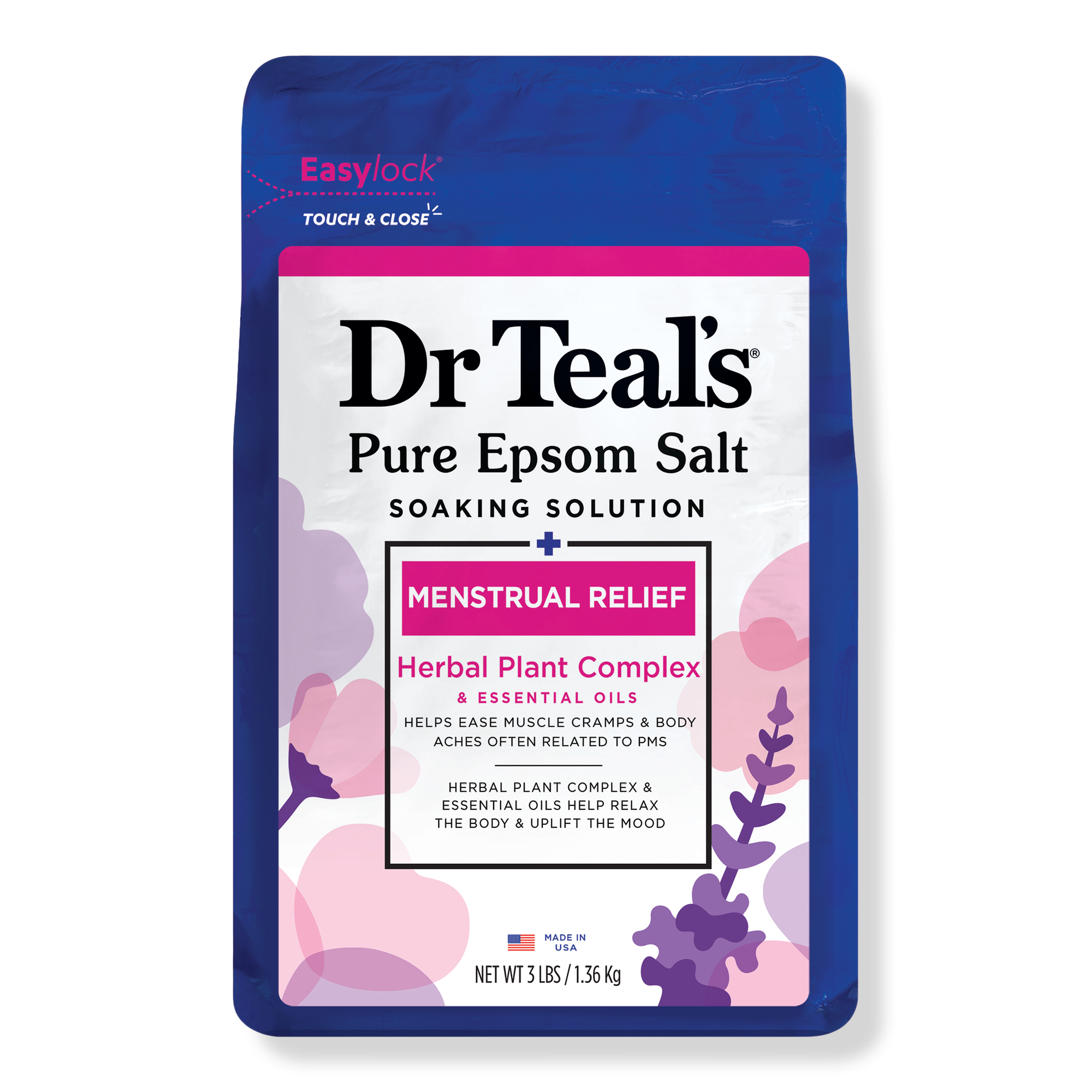 Pure Epsom Salt Soaking Solution, Menstrual Relief Dr Teal's Ulta