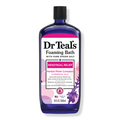 Dr Teal's Foaming Bath with Pure Epsom Salt, Menstrual Relief