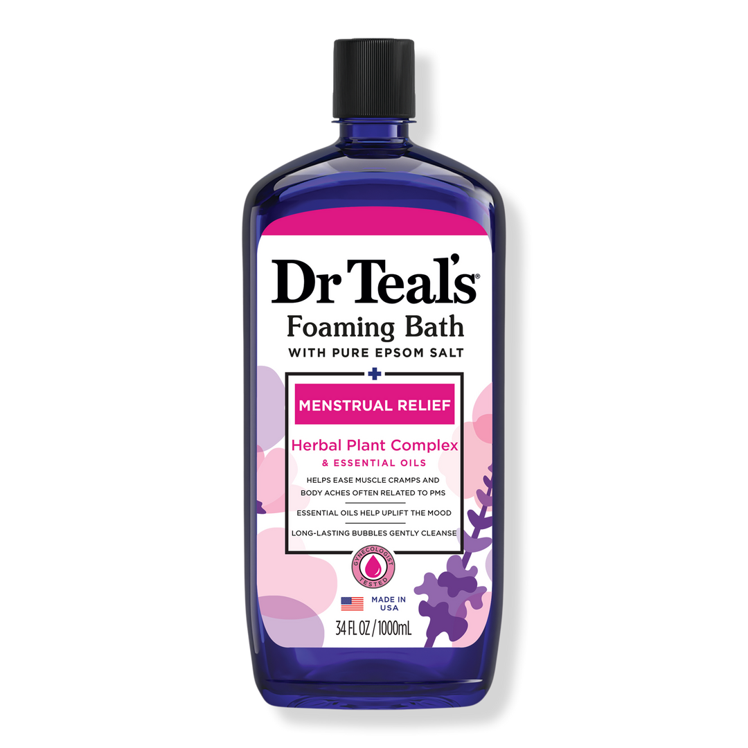Dr Teal's Foaming Bath with Pure Epsom Salt, Menstrual Relief #1
