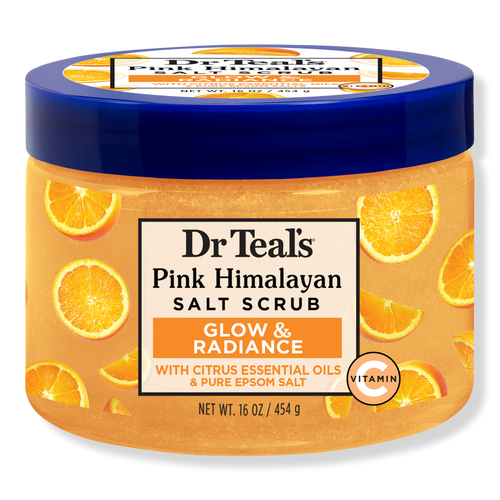 Dr Teal's Glow & Radiance Salt Scrub with Pure Epsom Salt & Citrus