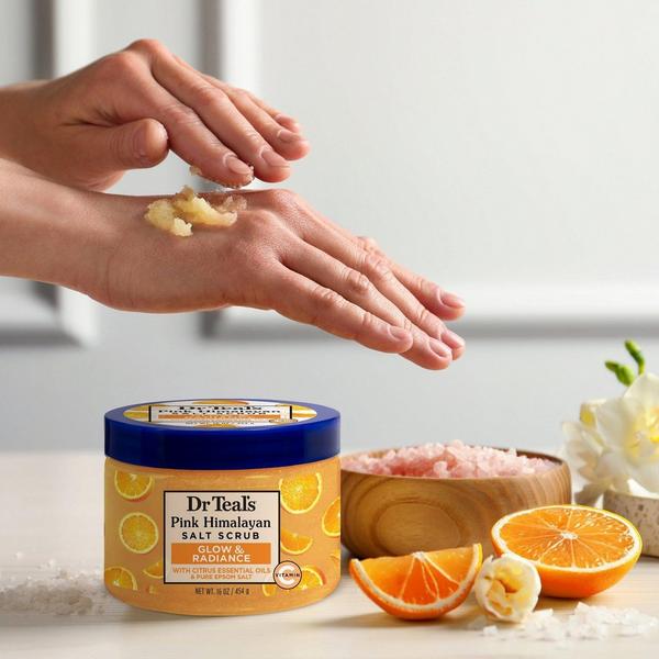 Dr Teal's Glow & Radiance Salt Scrub with Pure Epsom Salt & Citrus #6