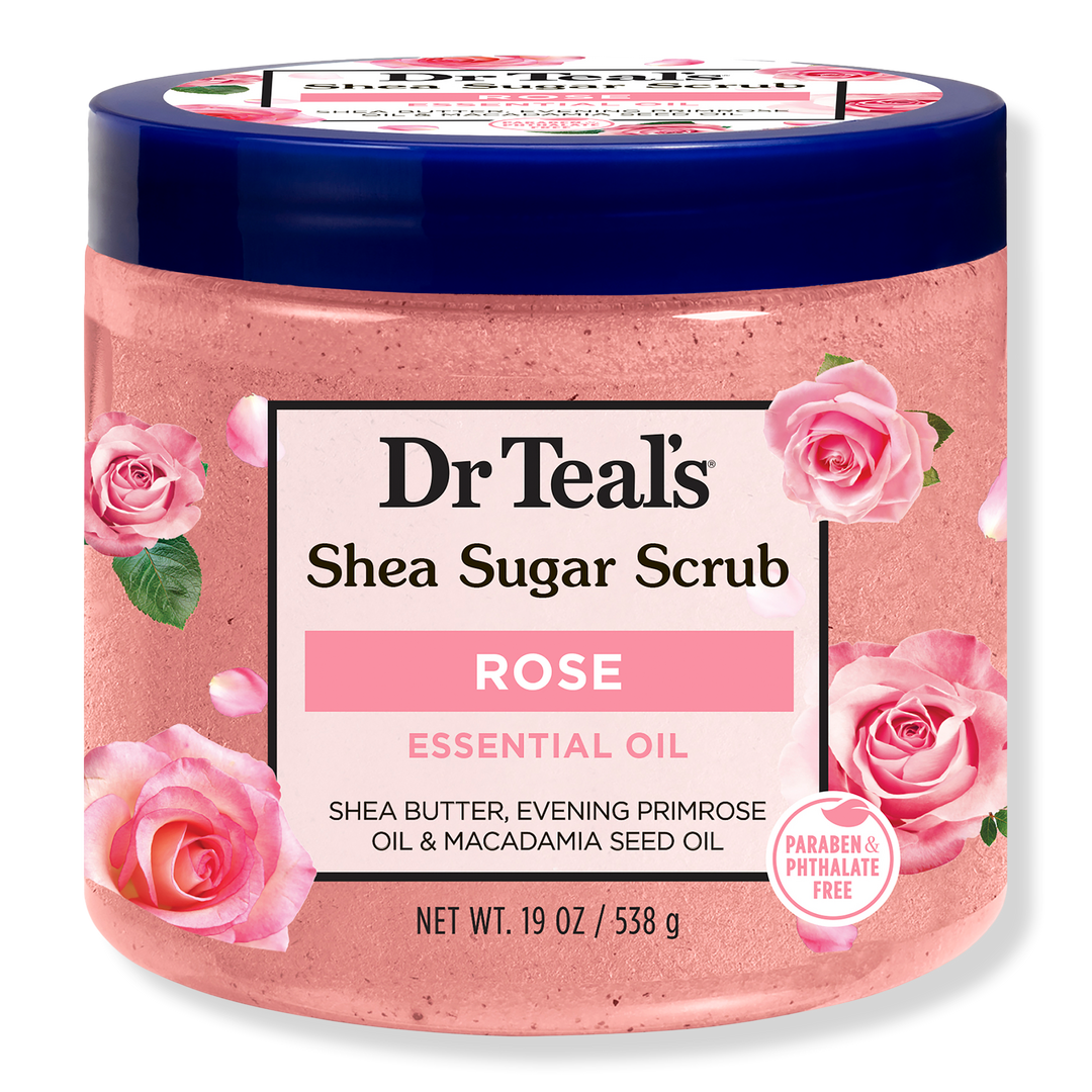 Dr Teal's Shea Sugar Scrub with Rose Essential Oil & Macadamia Oil #1