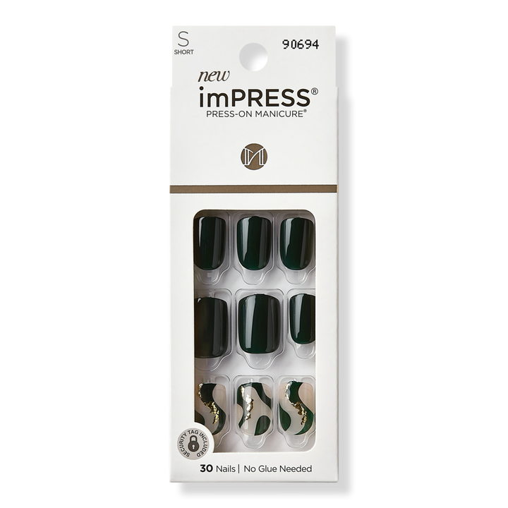 Kiss imPRESS Design Short Press-On Manicure Nails #1