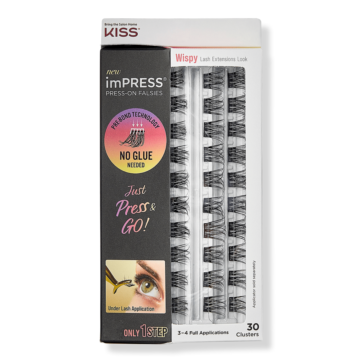 Kiss - imPRESS Press-On Falsies Eyelash Clusters Wispy Refill Pack 