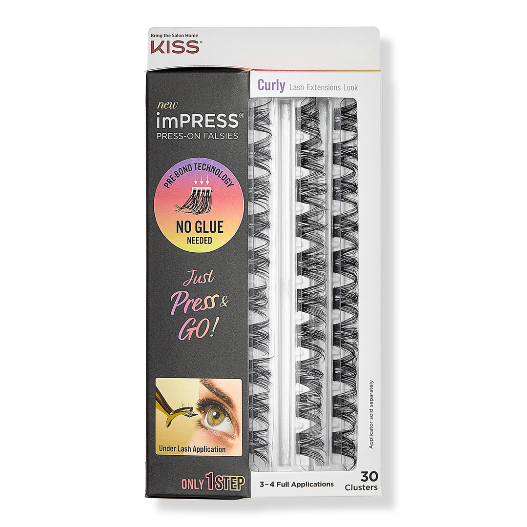 Kiss imPRESS Press-On Falsies Eyelash Curly Clusters Refill Pack #1