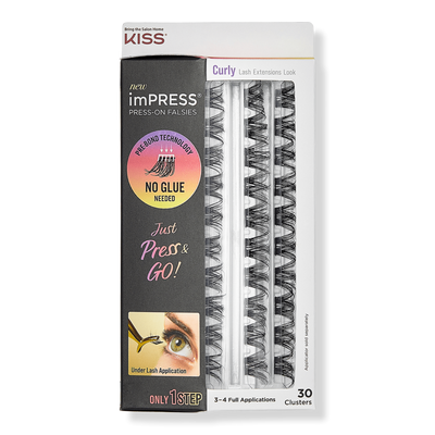 Kiss imPRESS Press-On Falsies Eyelash Curly Clusters Refill Pack