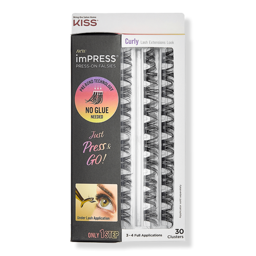 Kiss imPRESS Press-On Falsies Eyelash Curly Clusters Refill Pack