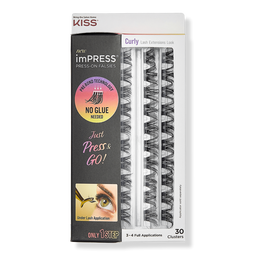 Kiss imPRESS Press-On Falsies Eyelash Curly Clusters Refill Pack