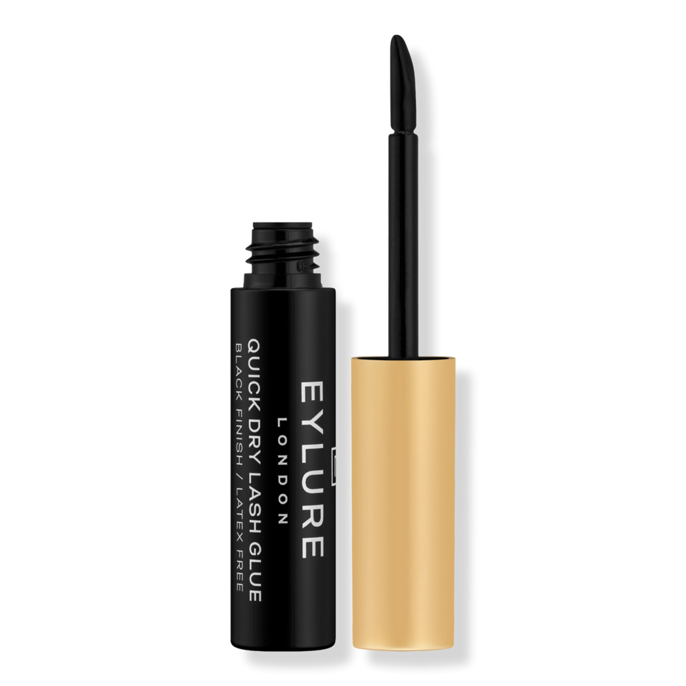 Eylure Quick Dry Eyelash Glue, Black Finish - Black In Black