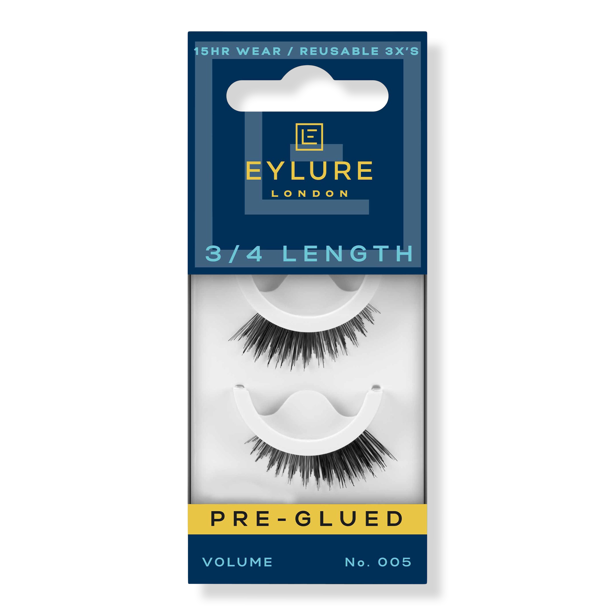 Eylure Pre-Glued 3/4Length No. 005 Eyelashes #1