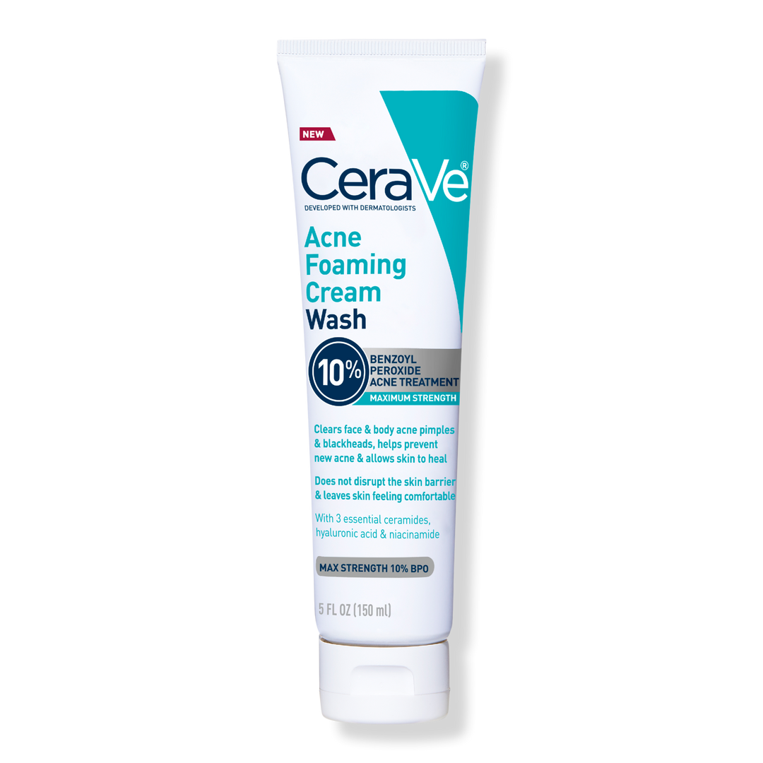 CeraVe Acne Foaming Cream Wash BPO 10% for Face & Body #1