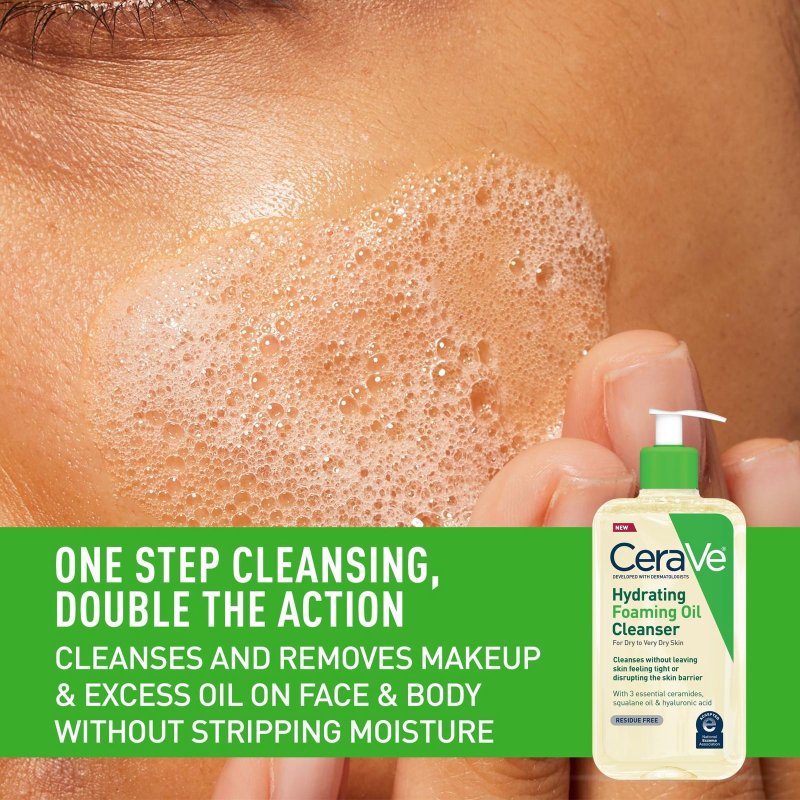 Hydrating Foaming Oil Cleanser with Hyaluronic Acid for Dry Skin