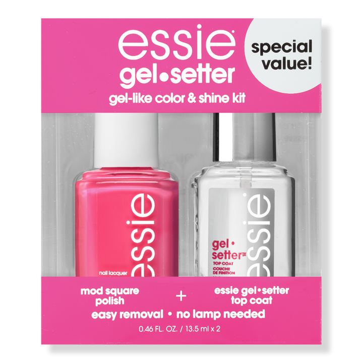 Essie Glossy Nail Gel-Setter High Shine and Longwear Kit #1