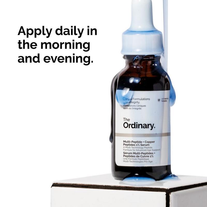 The Ordinary - Multi-Peptide + Copper Peptides 1% for Wrinkles and Skin  Elasticity