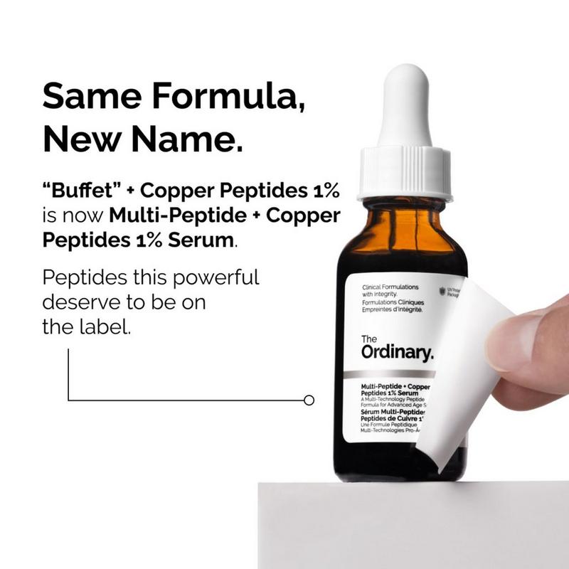 The Ordinary - Multi-Peptide + Copper Peptides 1% for Wrinkles and Skin  Elasticity