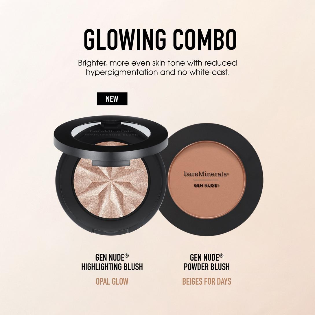 Opal Glow GEN NUDE Highlighting Blush - bareMinerals | Ulta Beauty